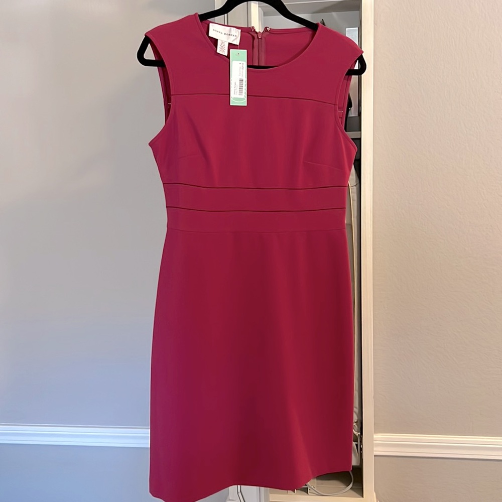 NWT Donna Morgan dark pink dress